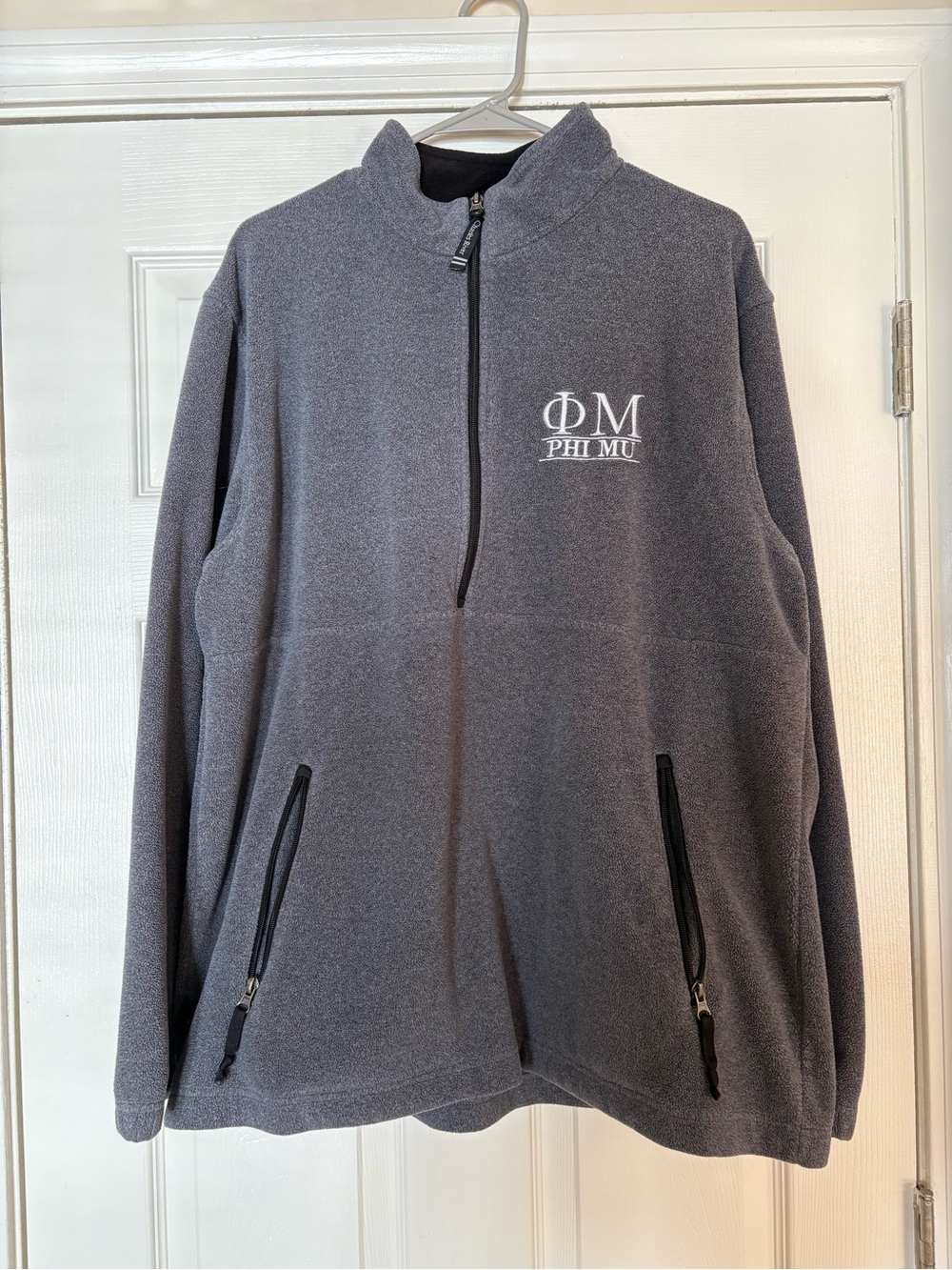 Charles River quarter zip - Phi Mu Womens fraternity - XL